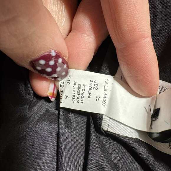 Banana Republic Plaid Lined Blazer Preppy Blazer Holiday - 12 Tall - Picture 6 of 8